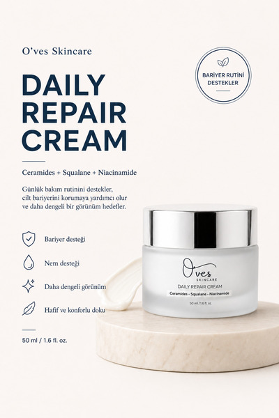 O'ves Skincare O’VES Daily Repair Cream | Ceramides, Squalane ve Niacinamide ...