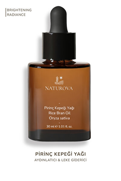 NATUROVA Pirinç Kepeği Yağı Soğuk Sıkım % 100 Saf 30 ml