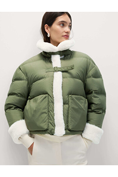 Marks & Spencer Kaz Tüyü Dolgulu Şişme Mont