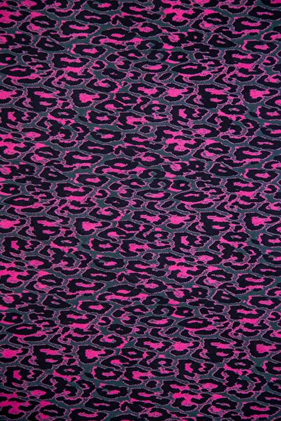 Roxxlen Pink Leopard Fabric 100X150 cm for Patchwork and Sewing