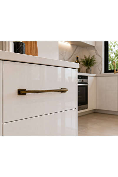 Haskan Side Kulp 160mm/192mm Antik Sarı. Dolap, Çekmece ve Mobilya için