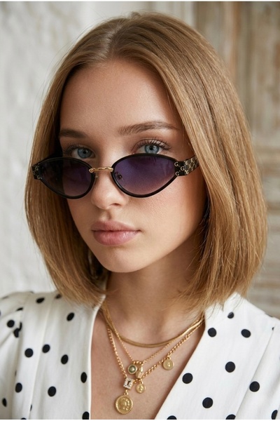 Eyesofia Edda Noir Women's Cat Eye Trend Black Ultra Light Uv400 Filtered Sun...