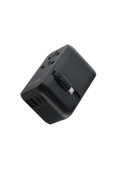 ZEDX 35W GaN World Travel Adapter – 5-Port Universal Plug Adapter (3x USB-C, 2x USB-A)