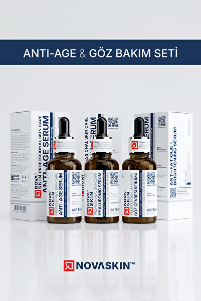 Novaskin Anti-Age & Göz Çevresi Serum Bakım Seti – 3 Ürün