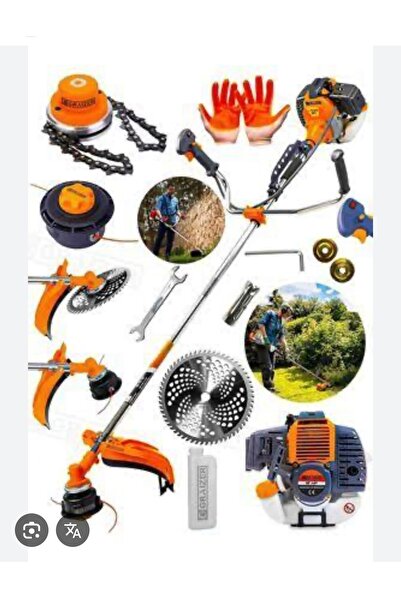 MAXPLUS YAN OT BİÇME TIRPAN MOTORU METAL ŞANZUMAN 3 KAFALI CANAVAR BAŞLIKLI
