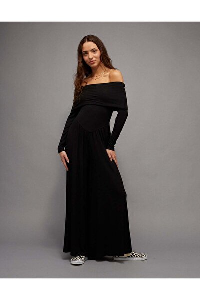 AMERICAN EAGLE AE Soft & Sexy Long-Sleeve V-Neck Jumpsuit