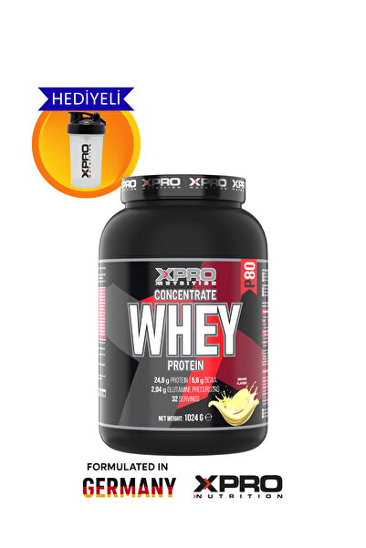 Xpro Nutrition Whey Protein Tozu 1024 gr - Muz Aromalı