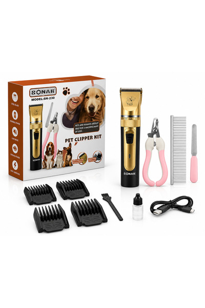 unbranded Mașină de Tuns Animale cu Accesorii – Set Complet pentru Câini și P...