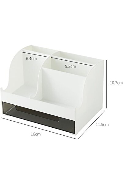 Arabest Desk Organizer with 5 Compartments & Drawers, Plastic Makeup Storage,...
