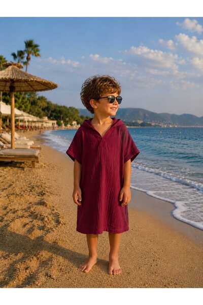 My Kids Wear Boy's Muslin Beach Poncho 12788