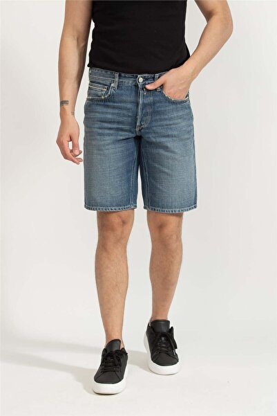 Replay Grover Short Straight Erkek Bermuda Şort Mavi