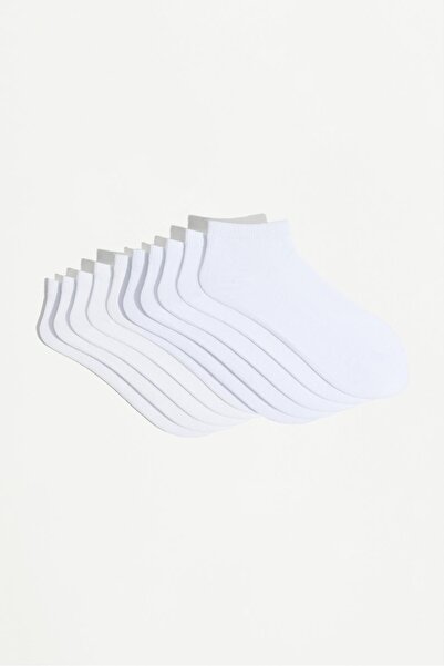 LEFTIES Düz bilekte çorap (10'lu Pack)