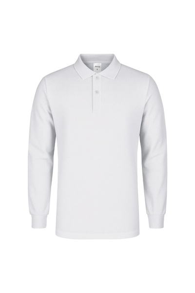 RELAXIA Tricou cu mânecă lungă și guler polo pentru bărbați