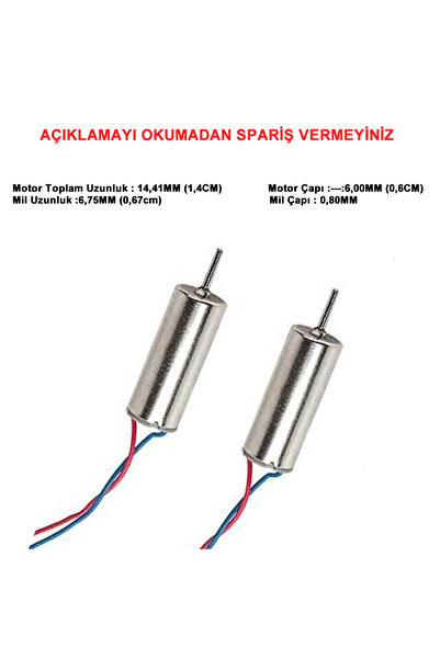RPKT Quadcupter Motor Helikopter Motor Yedek Motor Drone Motor 2 Adet