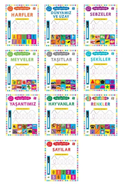 Kukla Yayınları Puppet Line up Activities Set with Stickers 10 Books
