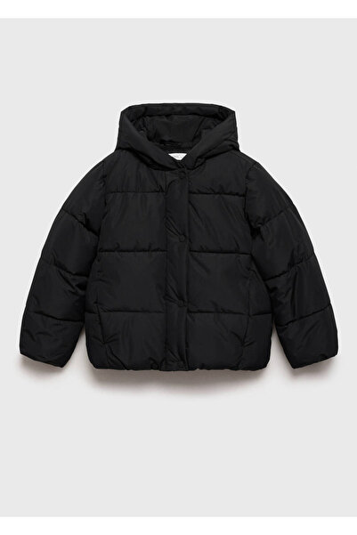 MANGO Kids Kapitone astarlı kapüşonlu palto