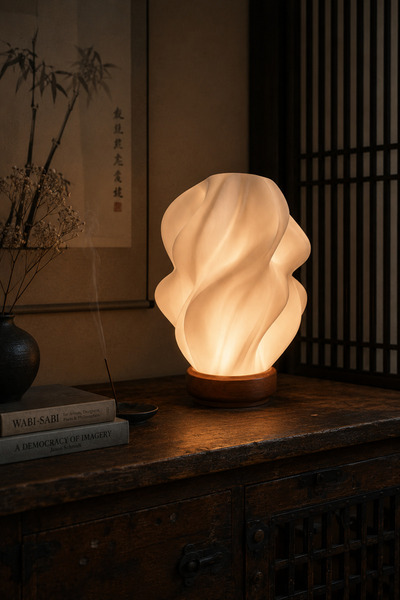 The Shogun Lumea Flow Soyut Tasarımlı Dekoratif Masa Lambası Şık Gece Işığı