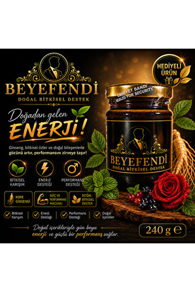 BEYEFENDİ Doğal Güç Macunu 240 gr Özel Hediyeli Paket