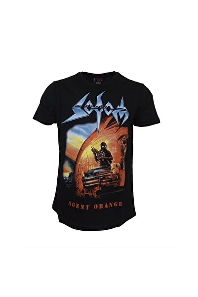 StüdyoÜmitTişört Agent Orange Sodom metalna majica od češljanog pamuka sa pri...