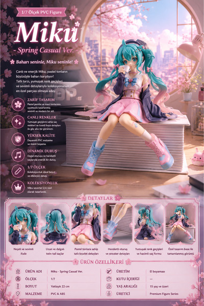 Zigver Orijinal Yeni Anime Anime 14 14cm Sanal Şarkıcı Manga Heykeli Figürinl...