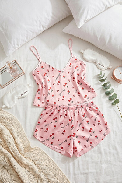 WOMEN'S WORLD FANTASY Satin Pajama and Nightgown Set with Drawstring Straps
