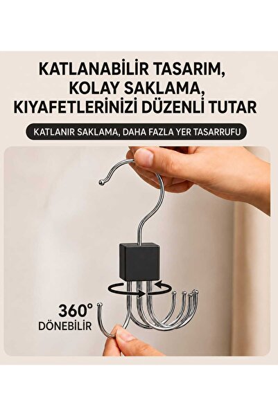 BYFASHION Çok Amaçlı Askılık Organizer Düzenleyici Çok Amaçlı Metal Askı, Org...
