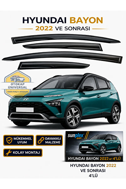 SUNPLEX Hyundai Bayon 2022 Uyumlu Ve Sonrası Cam Rüzgarlığı Takım 4'lü Takım ...