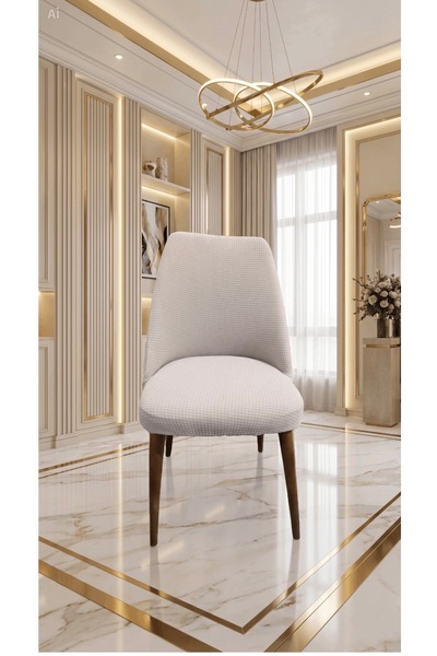 NEFİS HOME buyok Oval Sandalye Kılıfı ,sandalye Örtüsü likrali ,yıkanabılır,l...