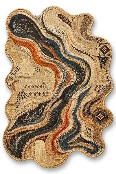 Rugs Modern Halı SDT Şekil Tema Desenli Modern Dokuma Taban Dekoratif Halı sd...