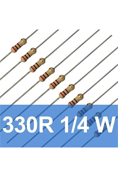 eğiteklab 10 adet 330 ohm Direnç (1/4 Watt)