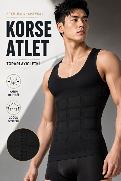 elilom Men's Shapewear Tank Top - Belly and Chest Tightener, Upright Posture ...