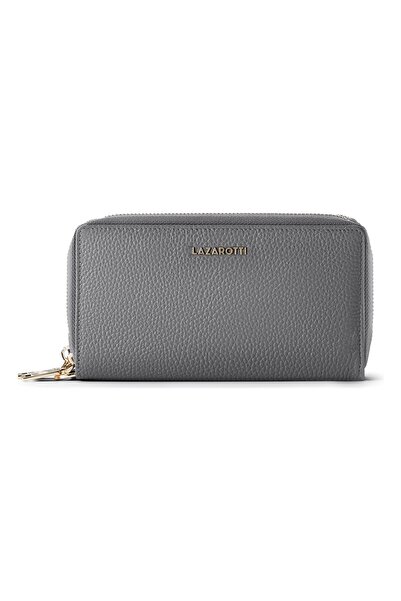 Lazarotti Bologna Leather XL Double Zip-Around Geldbörse RFID Leder 20 cm