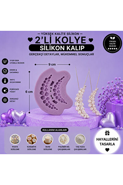 Dr.Paste Silikon Kalıp 2'li Kolye