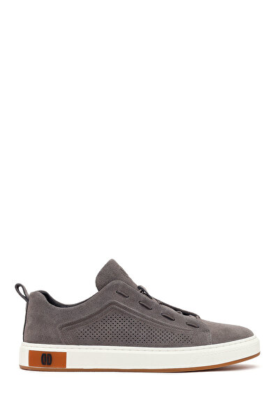 Derimod Erkek Gri Bağcıklı Süet Deri Sneaker 26SFD698110