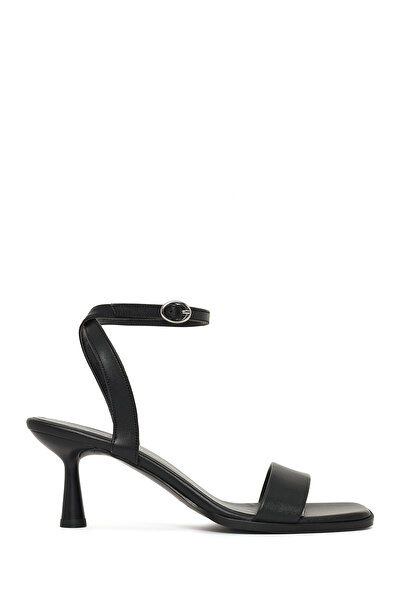 Derimod Ghete negre de damă cu cataramă toc stiletto u S sandale 26SFE391618