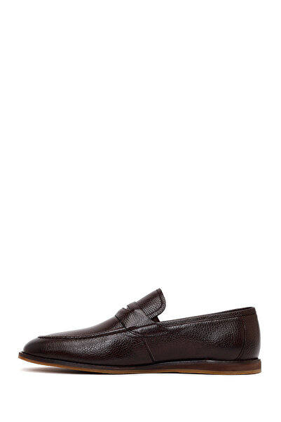 Derimod Erkek Kahverengi Deri Klasik Loafer 26SFD6014FT