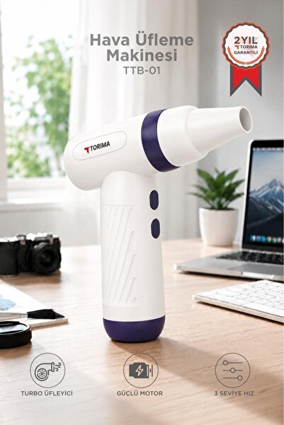Torima Hava Üfleme Makinesi 85000PM 1100MAH 40W Yüksek Hızlı Turbo Şarjlı TTB...