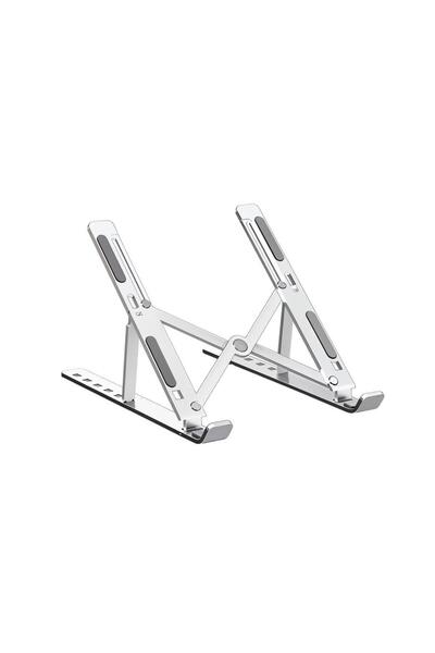 Torima Laptop Standı Katlanabilir Taşınabilir Macbook Notebook Standı JX18 Gümüş