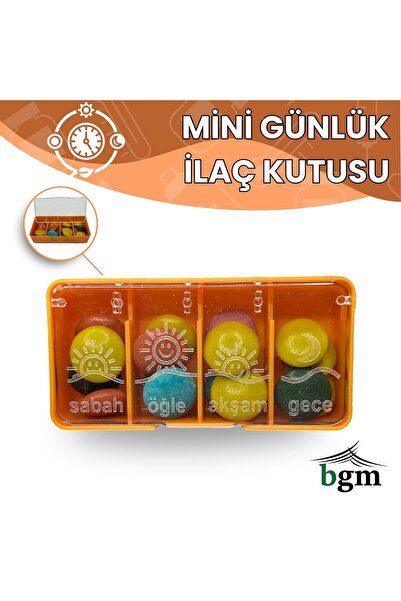 bgm Mini Turuncu İlaç Kutusu Günlük