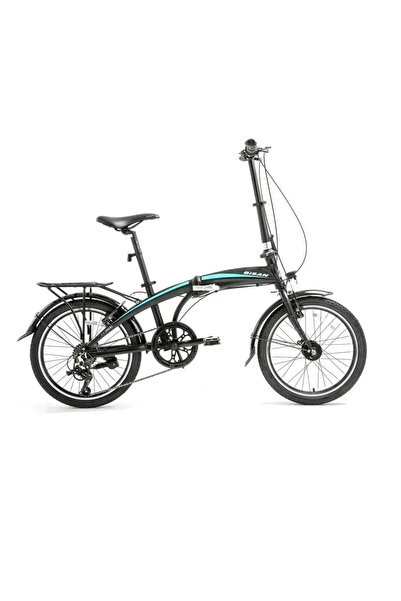 Bisan FX 3500-TOURNEY KATLANIR BİSİKLET 32CM V 20 JANT 7 VİTES MAT SİYAH MAVİ