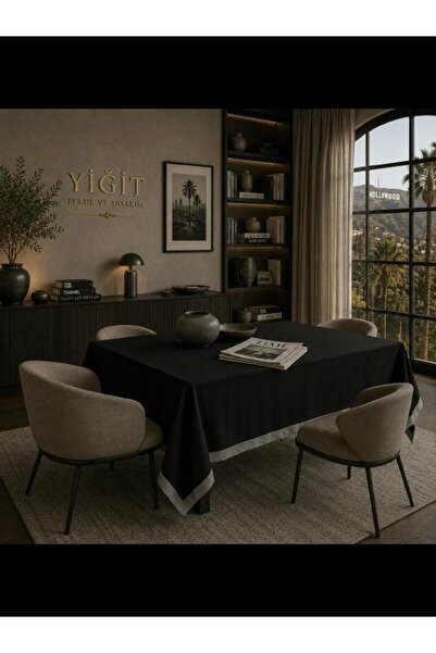Karesi 133 Yi̇ği̇t Perde Ve Tasarim Black Background Gray Transitioning Velve...