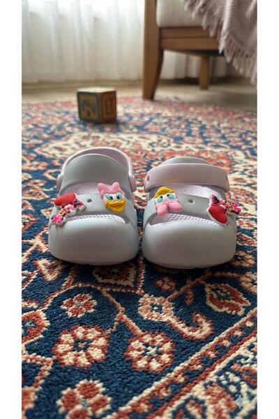 Akınal Bella Bebek Çocuk Sandalet Terlik Ultra Yumuşak Esnek Kaymaz Taban Figürlü Yazlık Model