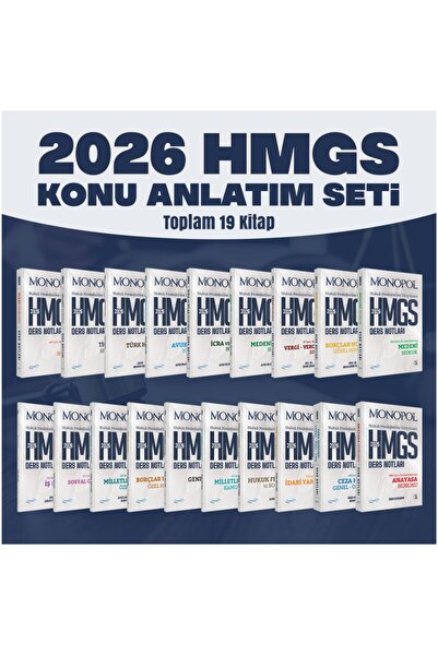Monopol Yayınları 2026 HMGS Konu Seti