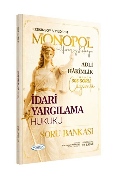 Monopol Yayınları Hakimlik İdari Yargılama Hukuku Soru Bankası 22. Baskı