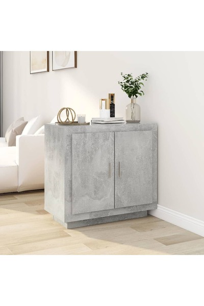 Concept Servantă, gri beton, 80x40x75 cm, lemn compozit