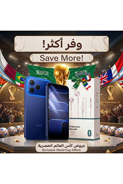 TECNO Spark 50 Smartphone, 256GB Storage, 4GB RAM 4G LTE, Halo Blue - Middle ...