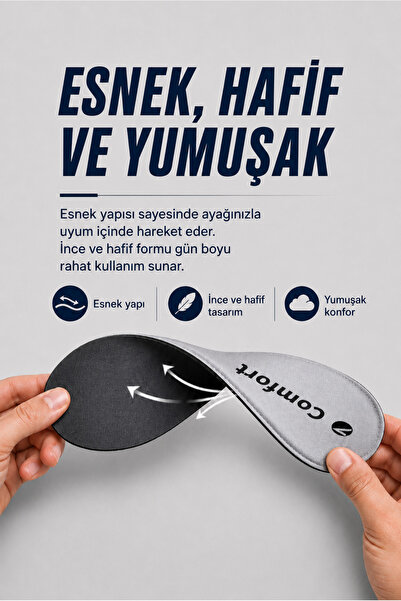 Active Team SG01 | Yumuşak Memory Foam Hafızalı, Günlük Ayakkabı Tabanı, Darbe Emici, Konforlu Iç Tabanlık