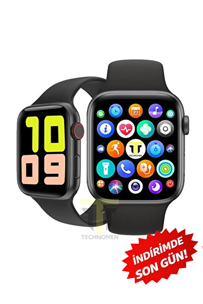 TECHNOMEN Akıllı Saat Türkçe Menülü Nabız& Tansiyon Ölçer Arama Özellikli ios...