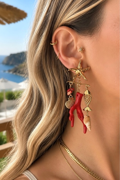 Okko Store Steel Marin Series Earrings