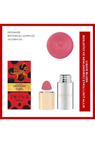 2wins Besleyici ve Nemlendirici Etkili Süngerli Likit Allık-Bubble Gum